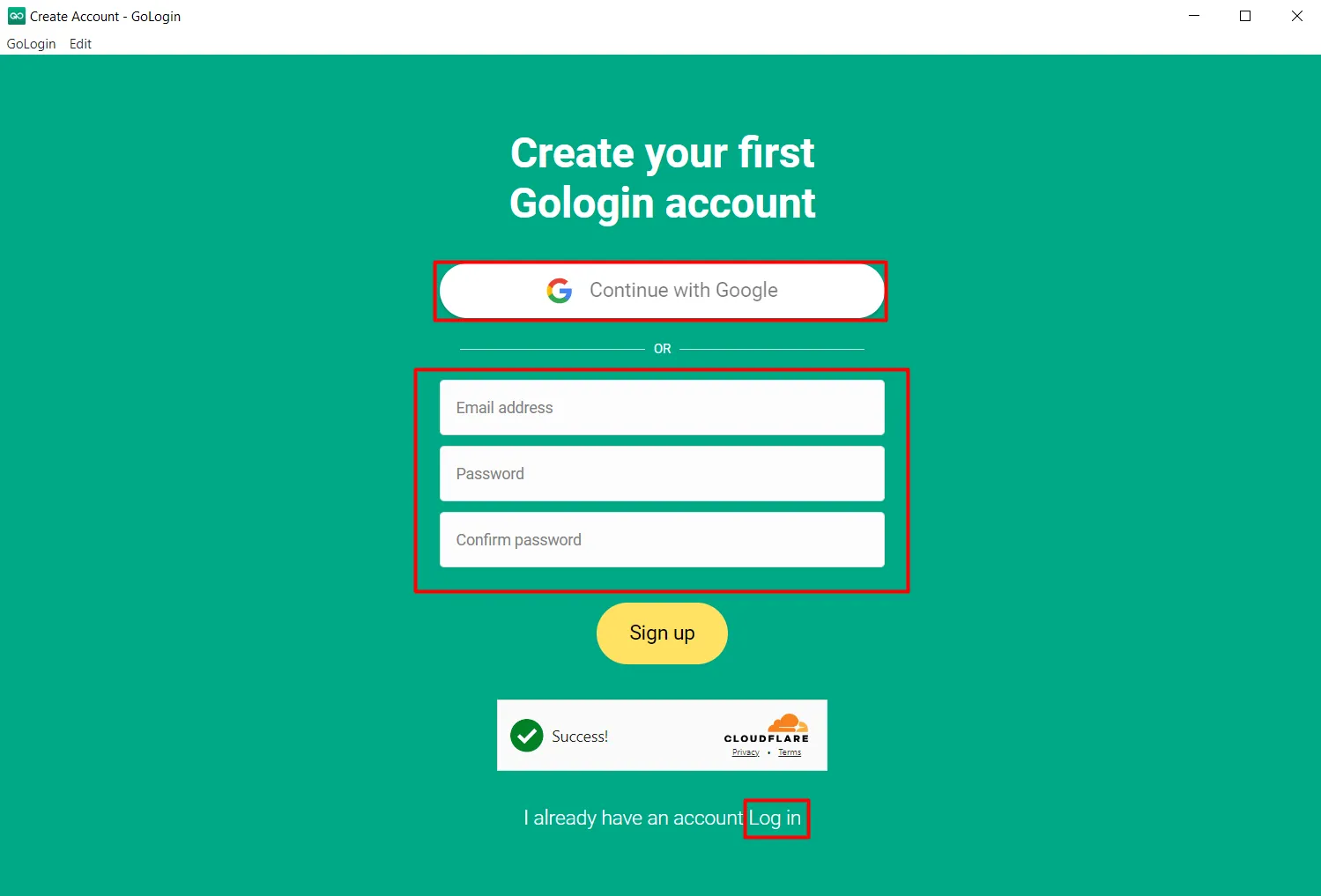 Instructions for downloading and installing GoLogin
